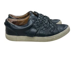 Frye Black Slip On Velcro Sneakers